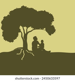 Happy fathers day stock vector 