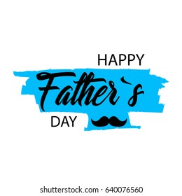 Happy fathers day. stylish design, flat design