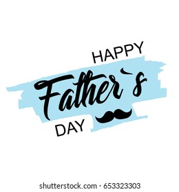 Happy fathers day. stylish design and a flat design