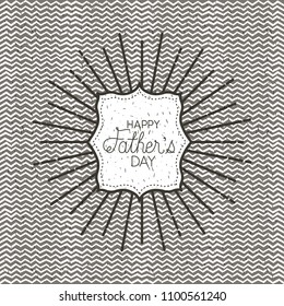 happy fathers day sunburst emblem