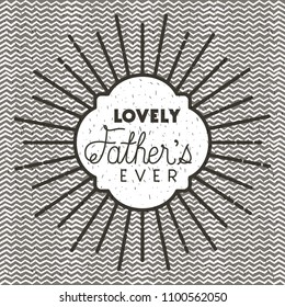 happy fathers day sunburst emblem