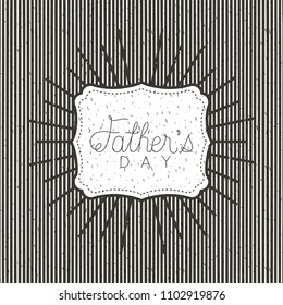 happy fathers day sunburst emblem