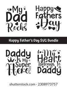 Happy Father's Day SVG Design Bundle