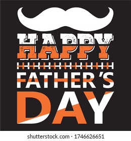 Happy Father's Day T Shirt Design Template.