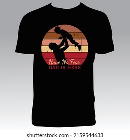Happy Father's Day T Shirt Design. 