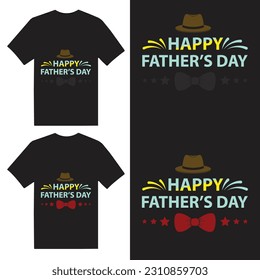 Happy Father's Day T shirt Design Template