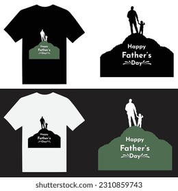 Happy Father's Day T shirt Design Template