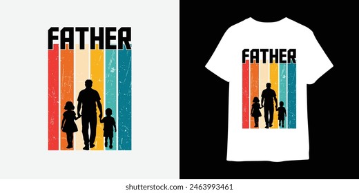 Happy Fathers day T shirt Design Print Template, Father's day gift t-shirt, Fathers Day vector t Shirt Design.