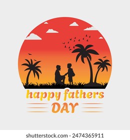 Happy fathers day t shirt design