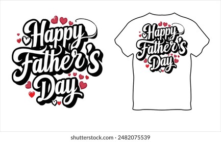 Happy father's day t shirt design template