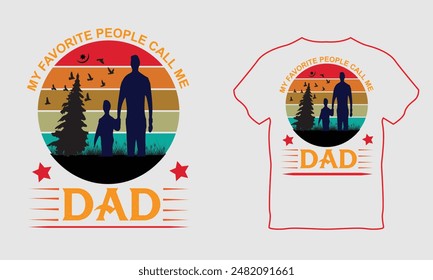Happy father's day t shirt design template