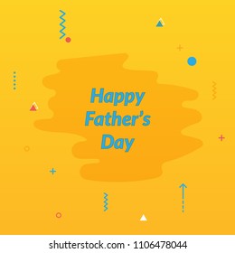 Happy father's day template design and illustration for card, poster and others. Abstract card and poster design for father's day.