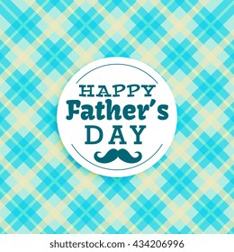happy fathers day text in blue background