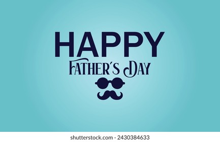 Happy Father's Day Text And Colorful Background Design