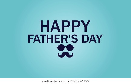 Happy Father's Day Text And Colorful Background Design