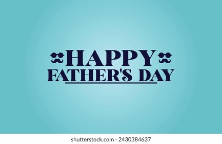 Happy Father's Day Text And Colorful Background Design