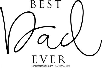 happy father's day, text design. Vector calligraphy.
