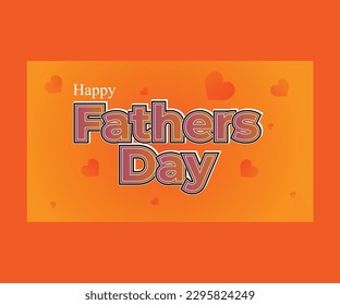 Happy Fathers Day text effect and vector file.