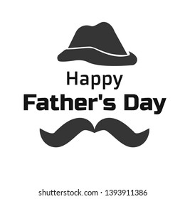 Happy Fathers day text, typography for print or use as poster, flyer or T shirt