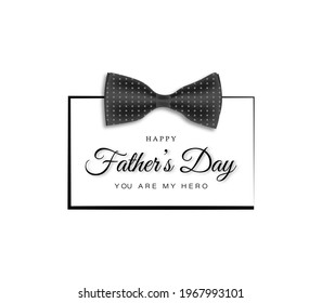 Happy father's day text, vector illustration.