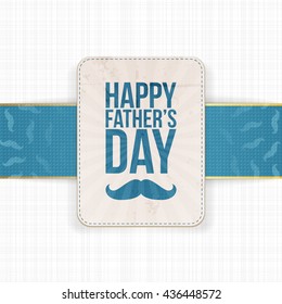 Happy Fathers Day Realistic Banner Stock Vector (Royalty Free ...