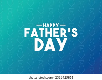 Happy Father's Day. Third Sunday of June. Seamless pattern tie line icon on gradient background. Eps 10.