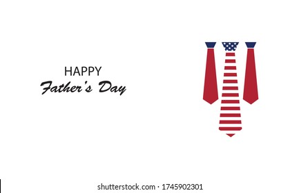 Happy Father's Day, Ties, American flag