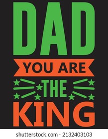 Happy Father's Day T-shirt Design Vector