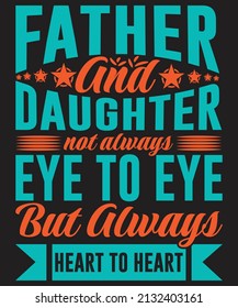 Happy Father's Day T-shirt Design Vector