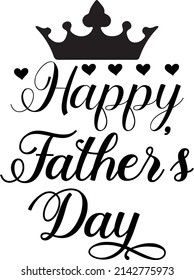 Happy Father's Day T-shirt design. SVG.