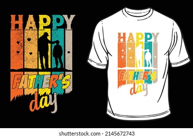 Happy Father's Day t-shirt design. New Happy Father's Day t-shirt for all.