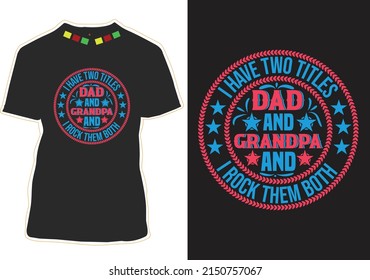 Happy Father's Day T-shirt Design