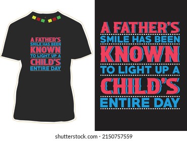 Happy Father's Day T-shirt Design Vector