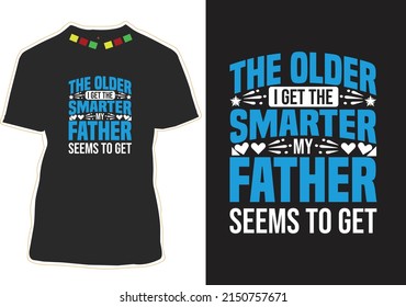 Happy Father's Day T-shirt Design Vector