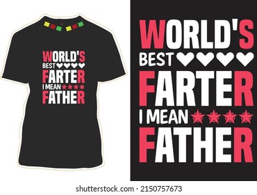 Vector de diseño de camisetas del Día del Padre Feliz