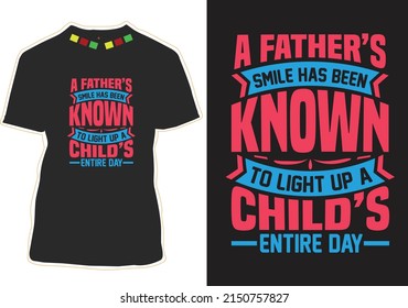 Happy Father's Day T-shirt Design Vector