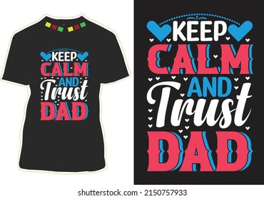 Happy Father's Day T-shirt Design Vector