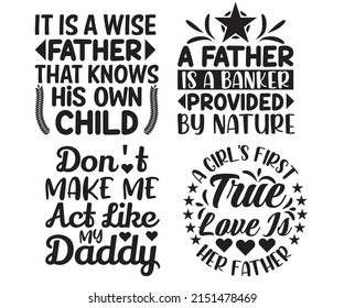 Happy Father's Day T-shirt Design Bundle
