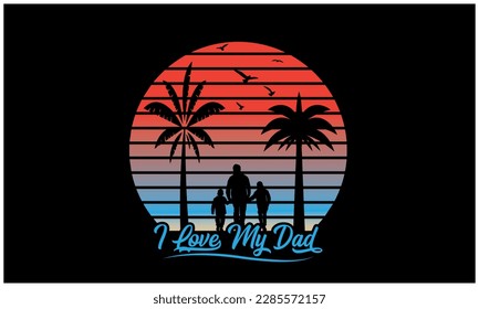 Happy Father's Day T-shirt Design