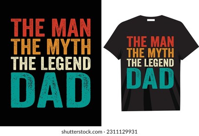Happy Father's Day T-Shirt Design Vector Graphic