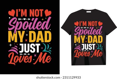 Happy Father's Day T-Shirt Design Vector Graphic