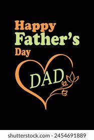 happy fathers Day t-shirt design