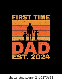 Happy Father's Day  T-shirt Design 2024, Dad T-shirt Design