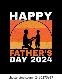 Happy Father's Day  T-shirt Design 2024, Dad T-shirt Design