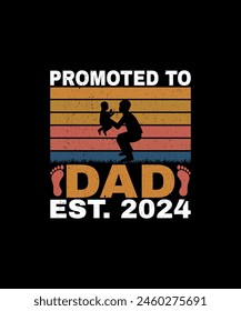 Happy Father's Day  T-shirt Design 2024, Dad T-shirt Design