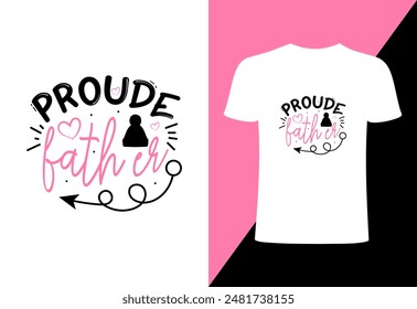 Happy fathers day T-shirt, World's best dad T-shirt design, father niche vector top trending  typography and best selling T- shirt on print. Proude father niche T shirt illustration