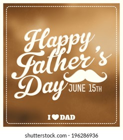 Happy Father's Day Typographic Design