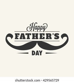 Happy Father's Day Typographic Vector Design