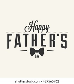 Happy Father's Day Typographic Vector Design