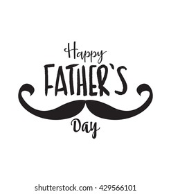 Happy Father's Day Typographic Vector Design